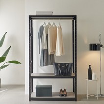 무볼트 철제선반 시스템행거1봉 800x400x2400 3단, 화이트3단