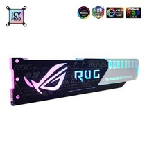 알루미늄 GPU 브래킷 Aorus 5V3 핀 VGA 홀더 RGB MSI ROG NVIDIA 수평 비디오 카드 지원 금속 AURA 12V M, 19 5V 3PIN ROG Words