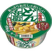 일본 컵라면 닛신 식품 튀김 메밀 고기 카레 4종류 우동 각12개 세트, 옵션1 튀김 우동 68g x 12개