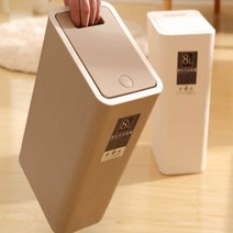 제이와이홀딩스 밀폐쓰레기통 냄새차단 원터치 8리터 12리터 휴지통, 1개, 아이보리(12리터)