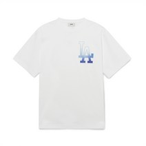 MLB 베이직 빅로고 반팔 티셔츠 LA White 262573