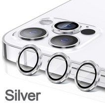 방검복 고급 카메라 렌즈 보호 유리 아이폰 호환 13 12 11 14 프로 맥스 후면, [12] iPhone14ProMax(3PCS), [14] Silver