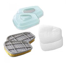 다용도 방독면 마스크용 방독 필터 방진 가스 3종SET 휠터세트 마스크리필용 방진마스크 호흡보호구 일반방독면