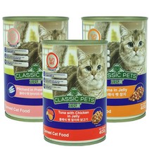 컴페니언 클래식 캔 CP 고양이캔 400g - 정어리와새우 간식캔, 1개