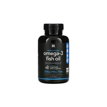 스포츠리서치 오메가3 지방산 피시 오일 1250mg 120소프트젤 에이코사펜타엔산 도코사헥사엔산 Eicosapentaenoic Acid Docosahexaenoic Acid