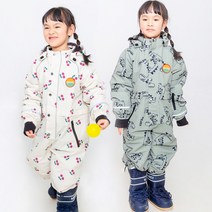 Ymeng warm아동 일체형 스키복 올인원 방한 보드복