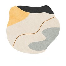 카페의자테이블 카페창업 인테리어가구 북유럽 불규칙한 라운드 러그 거실 장식 소파 커피 테이블 침실, 12 12_02 Diameter 80cm