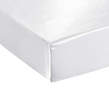 침대 시트 새틴 실크 매트리스 커버 세트 sabanas king size satin bedsheet smooth soft cool 침대 시트 with elastic rope, 99x190x30cm, 02 WHITE