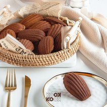 초코 마들렌 만들기 홈베이킹 키트 DIY 디저트, 다크초콜릿 (12개 데코 분량), 6구 기본 마들렌틀 (가로x세로 265x185mm), 12개