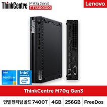 [레노버] ThinkCentre M70q Gen3-11T3S00300 [인텔 펜티엄 골드 7400T/4GB/256GB/FD] [기본제품]