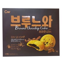 청우식품 브라우니초코칩쿠키 브루느와198g 3개, 198g