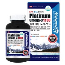 캐나다 플래티넘오메가3 180캡슐, 1개, 1200mg 180캡슐