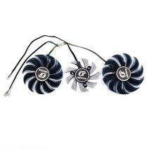 컴퓨터 RTX 2080TI 2080 2070 2060 GTX 1660TI 1660 고급 비디오 카드 팬용 냉각 팬 90MM 75MM PVA080E12R 4 핀 GPU, [03] 3pcs