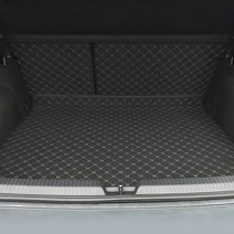 카프트 폭스바겐 골프 8세대 트렁크매트 프리미엄 퀄팅 가죽, 블랙-베이지