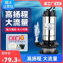 수중펌프1마력 배수용펌프 자동배수펌프 가정용펌프, 하이 리프트-550w1인치 10m