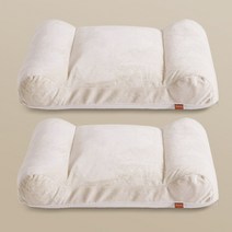 코코다움 추추쿠션 강아지 반려동물 꿀잠 마약 소프트 소형견 쿠션 크림아이보리 다크그레이 방석, 2개