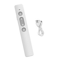 새로운 프레젠테이션 리모콘 무선 발표자 포인터 N35 RF 2.4GHz PPT 슬라이드, White