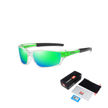 DUBERY D620 패션 편광 미러선글라스 라이딩 낚시 등산 자전거 남여공용, 4.green/green