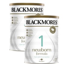 블랙모어스 뉴본 포뮬라 2단계 분유 신생아우유 0-6개월 청정호주 Blackmores Newborn Formula 900g 2팩