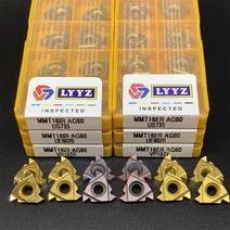 카바이트 인서트 10PCS 초경 나사 삽입 MMT11ER 11IR 16ER 16IR AG60 AG55 VP15TF UE6020 US735 도구 내부 MMT22ER MMT22IR