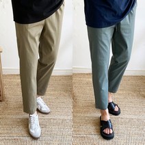 데일트 빅사이즈 남자 린넨 세미 와이드 팬츠 5컬러