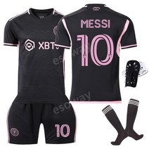 23-24 인터 마이애미 유니폼 풀세트 10번 Messi 리오넬 메시 축구복 단체복 커스텀 홈 어웨이 블랙