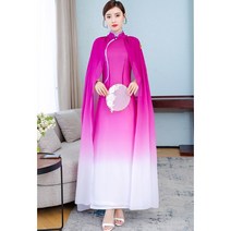 무대복 핫핑크 롱원피스 9305