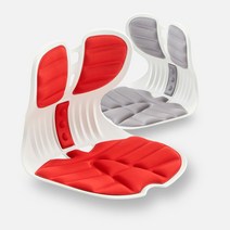 커브 콤비 체어 바른 자세 서포트 교정 의자, 그레이, 1개