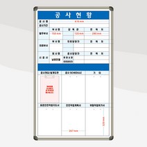 설계 도안 공사현황판 공사장 현장관리 칠판 1500x900 칠판 제작 주문제작 인쇄보드 1500x900, 자석