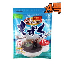 (일본직구) 나가이 김 모즈쿠 스프 35g 15개입, 4팩