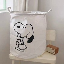 스누피 세탁바구니 빨래바구니, 화이트