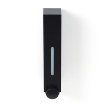 LK부사점 벽걸이 물비누 디스펜서 1구 블랙 420ml용량 5x27x8.5cm