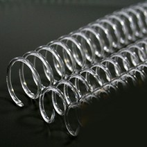 제본용 코일링 코일링제본기 투명색 코일링제본기:No4629ea, 20mm2Kg 약110개