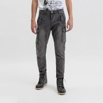 22FW[지아니루포]슬림핏 GL2363J-F22 하드워시드 카고바지(GR)