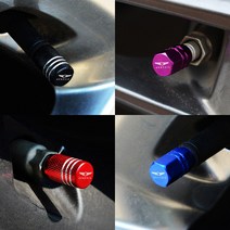 [YSLC] 제네시스 G70 G80 G90 GV60 GV70 GV80 휠튜닝 타이어 밸브캡 엠블럼 휠구찌 타이어구찌 에어캡, B육각-블랙