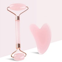 괄사마사지기 얼굴 리프팅괄사 하트 괄사 롤러, 핑크, 롤러 단품