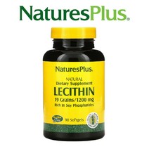 네이처스플러스 대두 레시틴 소이빈 글리신 Lecithin 1200mg 90 소프트젤