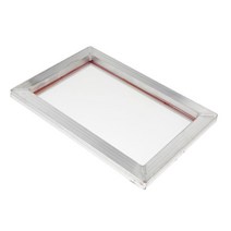 Ursmart 스크린 인쇄용 스크린 프레임 DIY 티셔츠 인쇄 11*14 인치 120T 메쉬, 화이트, 알루미늄