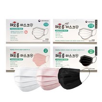 국산 덴탈 해오름 컬러 마스크 소형 대형 50매, 1개, 민트
