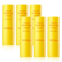 트윙클라 시카 UV쉴드 트리플 멀티밤 미스트 선스틱 선케어 자외선차단 SPF50+/PA++++, 선 멀티밤11g [6개]