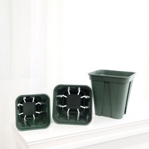 토분 화분사각가드닝 슬릿분 슬릿 그린색2호18x18x15cm국산 이태리 수제 미니 대형 블루베리