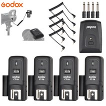기타무선시스템 기타무선 송신기 수신기 Godox ct-16 16 채널 라디오 플래시 트리거 + 세트 canon Wireless System Transmitter Receiver, 1 트리거 4 수신기