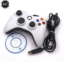 xbox 컨트롤러 4세대 5세대 3세대 배터리 충전 유선 호환 Xbox 호스트용이 아닌 Windows 7/8용 Microsoft 게임 시스템 PC용 고품질 패드 USB 조이패드, WHITE