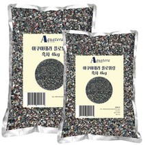 아쿠아테라 수족관 플로워링 바닥재 자연흑사 3D 4Kg*2개 (1-3mm)