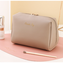[사은품증정] 보물섬 여자 화장품 가방 화장품 파우치, 소형, 베이지