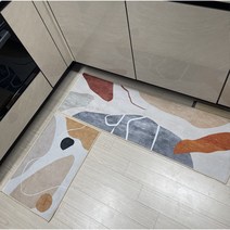 코지리빙 비아리츠 주방 발매트 세트, 헤링본2