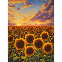 노을해바라기 우드 직소퍼즐 해가 진 바다 달빛 황금재물 금전운 가져다주는 풍경화 조각퍼즐 어르신 수월하시는 효도선물 그림퍼즐 집콕취미 스트레스 해소 최신상, 노을해바라기 퍼즐도안10, 300피스