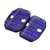 2pcs 자동차 도어 잠금 커버 녹 방지 버클 케이스 프로텍터 미니 쿠퍼 s jcw f54 f55 f56 f57 f60 countryman accessories, 푸른