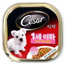 사료 퍼피 쇠고기와 달걀 강아지캔 간식 1세이하 먹이 아이펫 시저, 본품