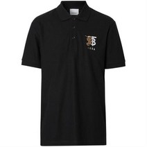버버리 21SS 콘트라스트로고 카라 반팔티셔츠 22SS8025774BLACK